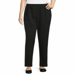 Buy π― Allison Daley Plus Size City Stretch Straight Leg Pull-On Pants Charcoal βοΈ