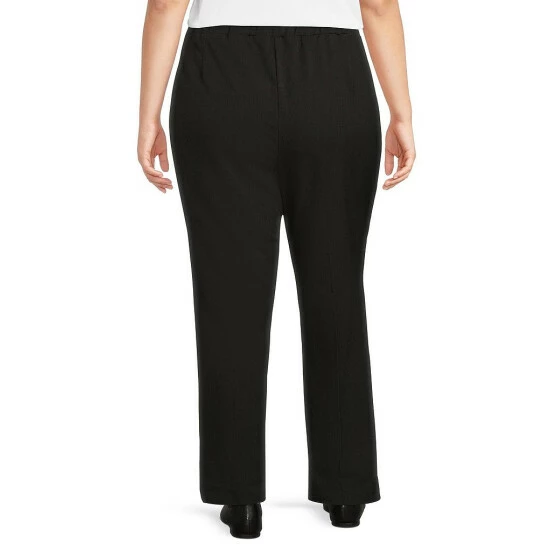 Buy π― Allison Daley Plus Size City Stretch Straight Leg Pull-On Pants Charcoal βοΈ - Image 2