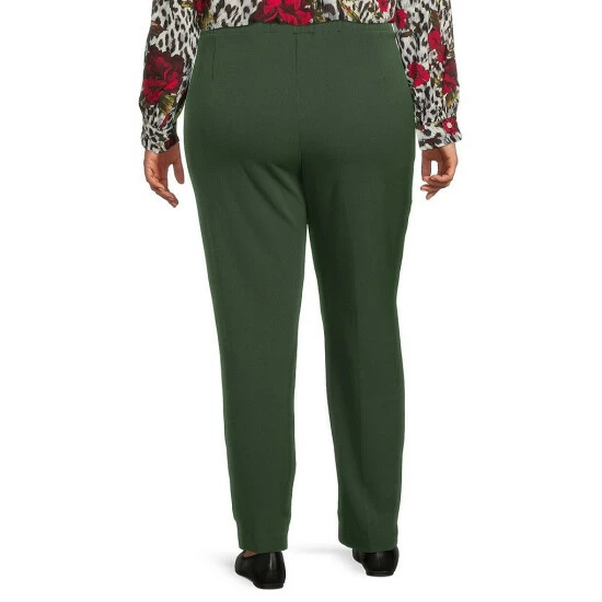 Buy π― Allison Daley Plus Size City Stretch Straight Leg Pull-On Pants Charcoal βοΈ - Image 6