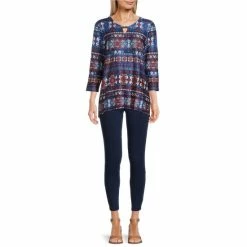 Top 10 🛒 Allison Daley Petite Size Printed Keyhole Round Neck 3/4 Sleeve Sharkbite Hem Knit Top Indigo Bayadere 😀 7 Top 10 🛒 Allison Daley Petite Size Printed Keyhole Round Neck 3/4 Sleeve Sharkbite Hem Knit Top Indigo Bayadere 😀 -Allison Daley shop unnamed file 1097