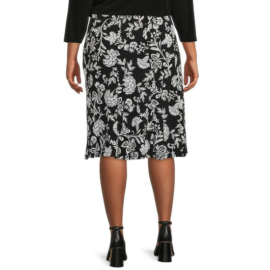 Flash Sale ⭐ Allison Daley Plus Size Boho Floral Print Pull-On A-Line 👗 Skirt 🔥 4 Flash Sale ⭐ Allison Daley Plus Size Boho Floral Print Pull-On A-Line 👗 Skirt 🔥 - Image 2