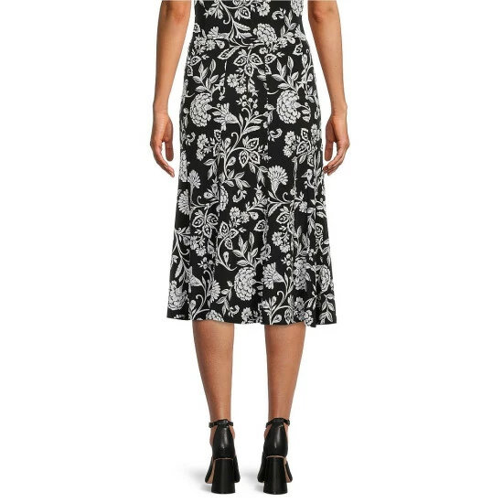 Best Pirce π€© Allison Daley Petite Size Boho Floral Print Pull-On A-Line Coordinating π Skirt 𧨠- Image 2