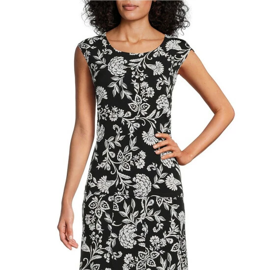 Best Pirce π€© Allison Daley Petite Size Boho Floral Print Pull-On A-Line Coordinating π Skirt 𧨠- Image 3