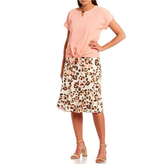 Best reviews of π― Allison Daley Petite Size Spot Leopard Print Pull-On A-Line π Skirt Spot On Spot π₯° - Image 3