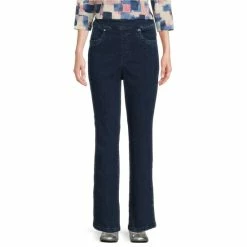 Top 10 🔔 Allison Daley Bootcut Stretch Denim Pull-On 👖 Jeans Dark Indigo ✔️