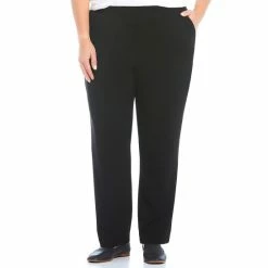 Best reviews of β¨ Allison Daley Plus Size City Stretch Straight Leg Pull-On Pants Black β€οΈ