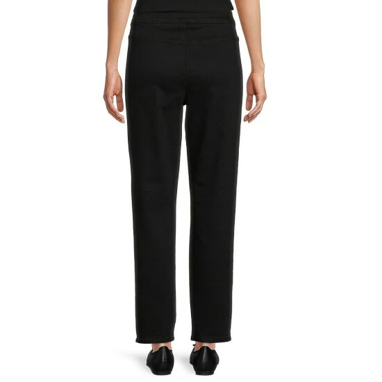 Promo β Allison Daley Straight Leg Stretch Denim Pull-On π Jeans Dark Indigo β€οΈ - Image 2