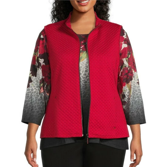 Top 10 π Allison Daley Plus Size Metallic Mock Neck Quilted Vest Indigo βοΈ - Image 4