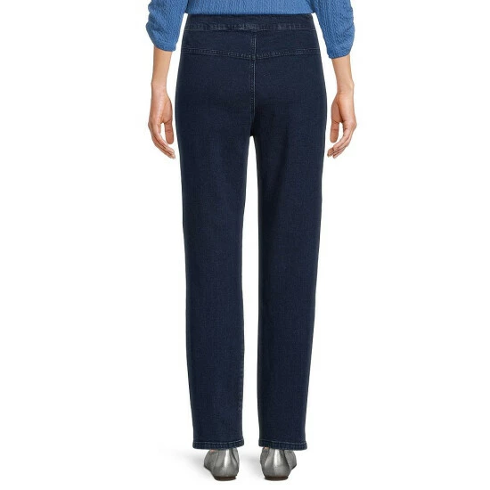 Promo β Allison Daley Straight Leg Stretch Denim Pull-On π Jeans Dark Indigo β€οΈ - Image 5