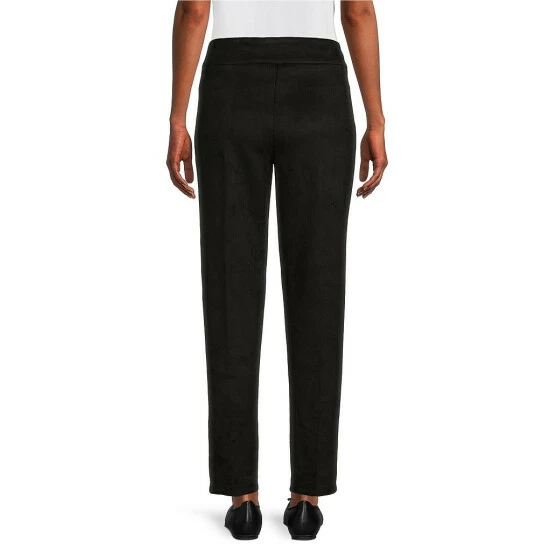 Best Pirce π Allison Daley Luxe Suede Straight Leg Pull-On Pants Windsor Wine β€οΈ - Image 2