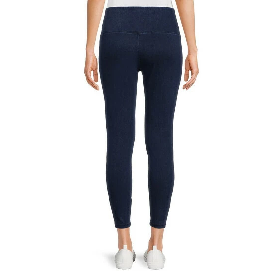 Outlet π Allison Daley Elastic Waist Pull-On Denim Knit Ankle Leggings Indigo π₯ - Image 2
