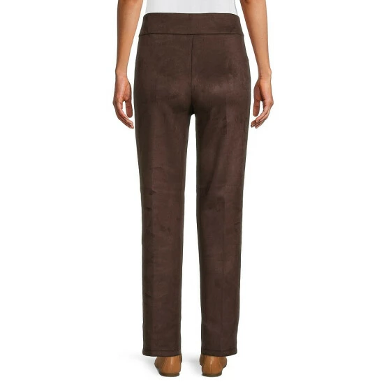 Best Pirce π Allison Daley Luxe Suede Straight Leg Pull-On Pants Windsor Wine β€οΈ - Image 6
