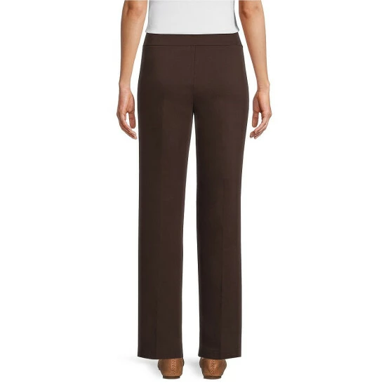 Outlet π Allison Daley Petite Size Stretch Pull-On Straight Leg Pants True Navy 𧨠- Image 5