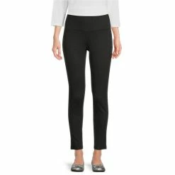 Best Pirce π€© Allison Daley Petite Size Heather Ponte Elastic Waist Pull-On Leggings Charcoal π§¨