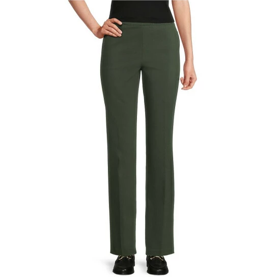 Outlet π Allison Daley Petite Size Stretch Pull-On Straight Leg Pants True Navy 𧨠- Image 7