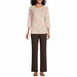 Brand new 👏 Allison Daley Petite Size Embellished Watercolor Stripe Print 3/4 Sleeve Crew Neck Ruched Side Tie Knit Top Light Khaki Watercolor Stripe 🤩 7 Brand new 👏 Allison Daley Petite Size Embellished Watercolor Stripe Print 3/4 Sleeve Crew Neck Ruched Side Tie Knit Top Light Khaki Watercolor Stripe 🤩 -Allison Daley shop unnamed file 784