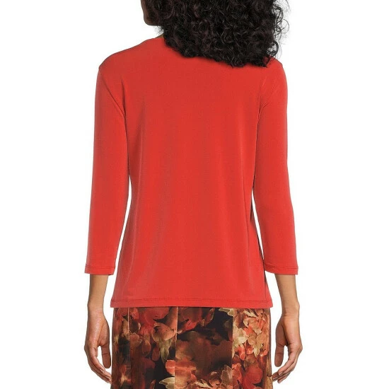 Cheapest ๐งจ Allison Daley Petite Size 3/4 Sleeve Drape Neck Knit Top White ๐ฏ 4 Cheapest ๐งจ Allison Daley Petite Size 3/4 Sleeve Drape Neck Knit Top White ๐ฏ - Image 2