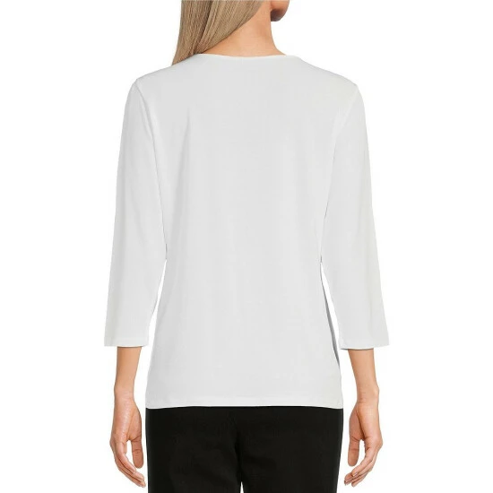 Cheapest ๐งจ Allison Daley Petite Size 3/4 Sleeve Drape Neck Knit Top White ๐ฏ 10 Cheapest ๐งจ Allison Daley Petite Size 3/4 Sleeve Drape Neck Knit Top White ๐ฏ - Image 8