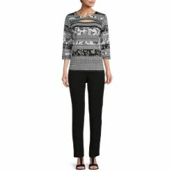 Budget ๐คฉ Allison Daley Boho Geo Stripe Print 3/4 Sleeve Cut-Out Crew Neck Knit Top ๐ 7 Budget ๐คฉ Allison Daley Boho Geo Stripe Print 3/4 Sleeve Cut-Out Crew Neck Knit Top ๐ -Allison Daley shop unnamed file 926
